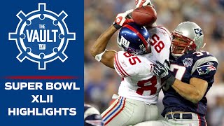 Giants Upset Patriots in Super Bowl XLII ft David Tyrees Helmet Catch  NY Giants Highlights [upl. by Alsi]