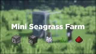 Mini Seagrass Farm Semi Auto  Minecraft [upl. by Aleras]