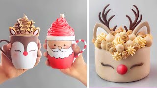 Top 15 Clever and Stunning Cake Decorating Ideas For Christmas  So Yummy Cake Tutorials [upl. by Adihahs188]