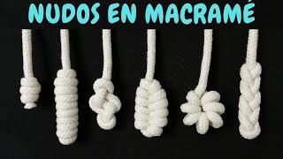 6 nuevos NUDOS en MACRAMÉ paso a paso  6 New Macrame Knots [upl. by Adlemy]