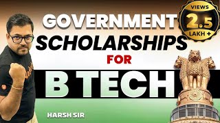 Government Scholarships BTech Students Must Apply In 2023  Harsh Sir VedantuMath [upl. by Esilrahc]