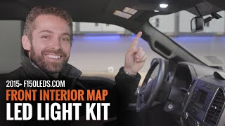 How to Replace 201520 Ford F150 Interior Lights with CREE LEDs from F150LEDscom [upl. by Latia586]