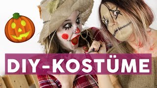 15 gruselige Last Minute HalloweenKostüme 👻  DIY [upl. by Airyk]