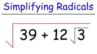 Math  Simplifying Radicals [upl. by Philbo]