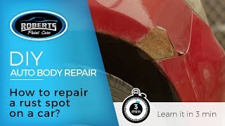 DIY How to repair a rust spot on a car [upl. by Acirema]