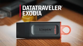 USB 32 Gen 1 Flash Drive  DataTraveler® Exodia – Kingston Technology [upl. by Ruosnam782]