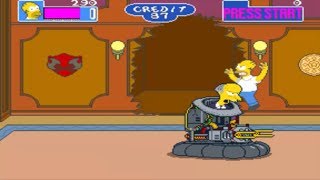 The Simpsons Arcade Game  Homer Longplay Arcade [upl. by Macfadyn977]