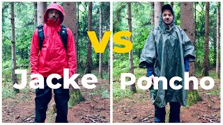 Regenjacke vs Regenponcho  Welcher Regenschutz ist besser [upl. by Introc755]