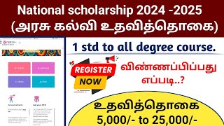 How to Apply National scholarship 2024 2025  NSP APPLY ONLINE [upl. by Ingra]