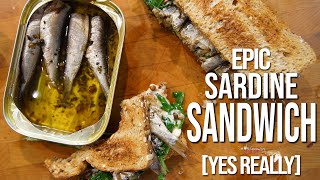 Best Sardine Sandwich Recipe  SAM THE COOKING GUY [upl. by Curry]