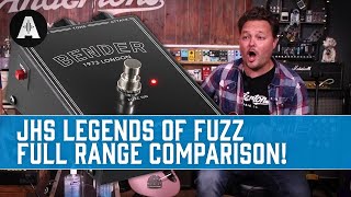 4 Unbelievable Fuzz Tones Inspired By 4 Iconic Fuzz Pedals  JHS Legends Series [upl. by Lertnahs]