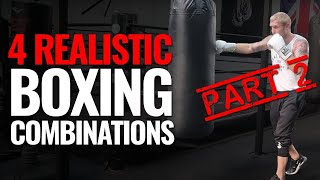 4 Realistic Boxing Combinations You Should Train for Real Fights [upl. by Nonrev726]