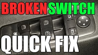 Mercedes Window Switch Quick Fix  DIY [upl. by Yeldua]