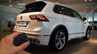 2021 VW Tiguan 15 TSI R Line 150hp  Sound amp Visual Review [upl. by Eenitsed]