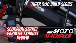 Triumph Tiger 900 Scorpion Serket Parallel Exhaust Review  Moto Machines [upl. by Preuss229]