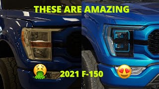 2021 F150 LED Headlight SWAP Instructional [upl. by Tray]