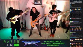 Herman Li Tosin Abasi Tim Henson  Through the Fire and Flames Live Razer Con Part 44 [upl. by Nirol]