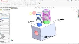 Creating Threads Using SOLIDWORKS 2020 [upl. by Eixirt]