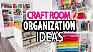 CRAFT ROOM ORGANIZATION HACKS 🌈 Simple Storage Ideas [upl. by Ulund961]