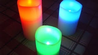 Unboxing and review of LED colour changing candles [upl. by Noraed]