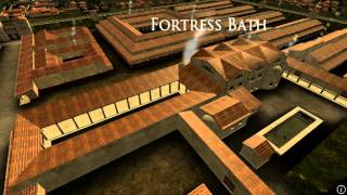 Animation of ancient Roman Fort in Caerleon Wales [upl. by Aneeuqal]