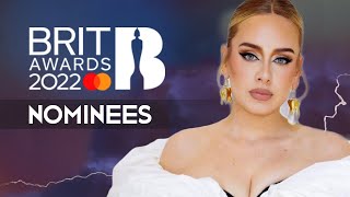 BRIT Awards 2022  Nominees [upl. by Lledniuq]