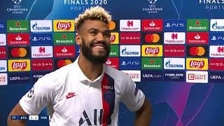 Neymar invades ChoupoMoting interview after exStoke striker nets dramatic late winner for PSG [upl. by Snahc343]