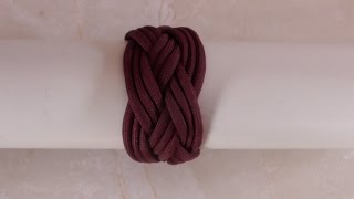 How To Tie A 4 Lead 5 Bight Turks Head Knot [upl. by Anaeg]