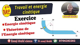 Théorème de lénergie cinétique exercice corrigé [upl. by Phail778]