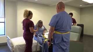 Physical Therapy Transfer Training  How To Transfer From Wheelchair To Bed [upl. by Teiv]