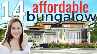 14 Affordable BUNGALOW House Design In the Philippines With Floor Plan [upl. by Rolanda]