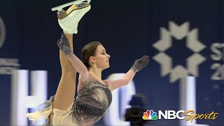 At 16 Anna Shcherbakova captures title at 2021 World Figure Skating Championships  NBC Sports [upl. by Cochran]