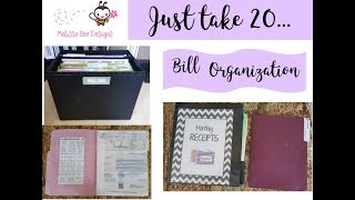 ORGANIZE Monthly Bill Paying Organization  How to create an easy system that works [upl. by Barthelemy]