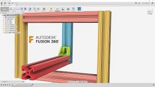 Understand Joints amp How To Handle 8020 Rails — Fusion 360 Tutorial — LarsLive 151 [upl. by Dhu]