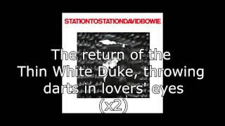 Station to Station  David Bowie  Lyrics [upl. by Lorrimer84]