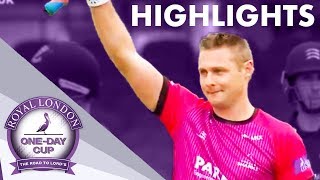 Wright Makes RecordBreaking 166  Middlesex v Sussex  Royal London OneDay Cup 2019 – Highlights [upl. by Dream]