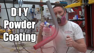 DIY Powder Coating  How to  Eastwood Co Kit Try Out [upl. by Eseerehs516]