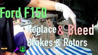 Ford F150 Replace amp Bleed BrakesRotors [upl. by Lambrecht820]