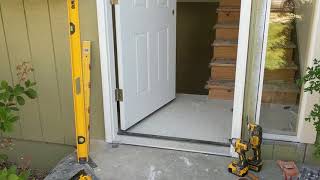 Jeld Wen Front Door Installation  Really crappy products and craftsmanship PART 1 [upl. by Sully]