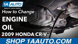 How to Change Oil 0711 Honda CRV [upl. by Mccully326]