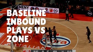 Best Basketball Baseline Inbound Plays vs Zone [upl. by Anibas]