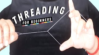 HOW TO THREAD EYEBROWS AT HOME tutorial  stepbystep thorough beginners guide for threading [upl. by Aymik]