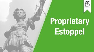 Property Law  Proprietary Estoppel [upl. by Lerud]