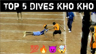 Top 5 Dives in Kho Kho [upl. by Fidelis428]