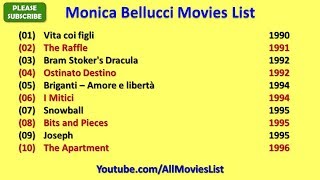 Monica Bellucci Movies List [upl. by Aube]