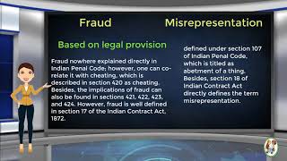 What is Difference Between Fraud amp Misrepresentation [upl. by Anivram]