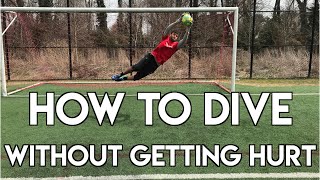 HOW TO DIVE IN SOCCER  GOALKEEPER TRAINING  DIVE WITHOUT FEAR [upl. by Ulyram]