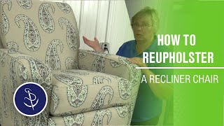 How to Reupholster a Recliner Chair [upl. by Berl209]