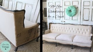 How To Upholster a Couch [upl. by Aicercul]