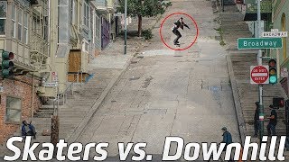 Skaters vs Extreme Downhill Skateboarding Wins amp Fails 2 [upl. by Emoraj]